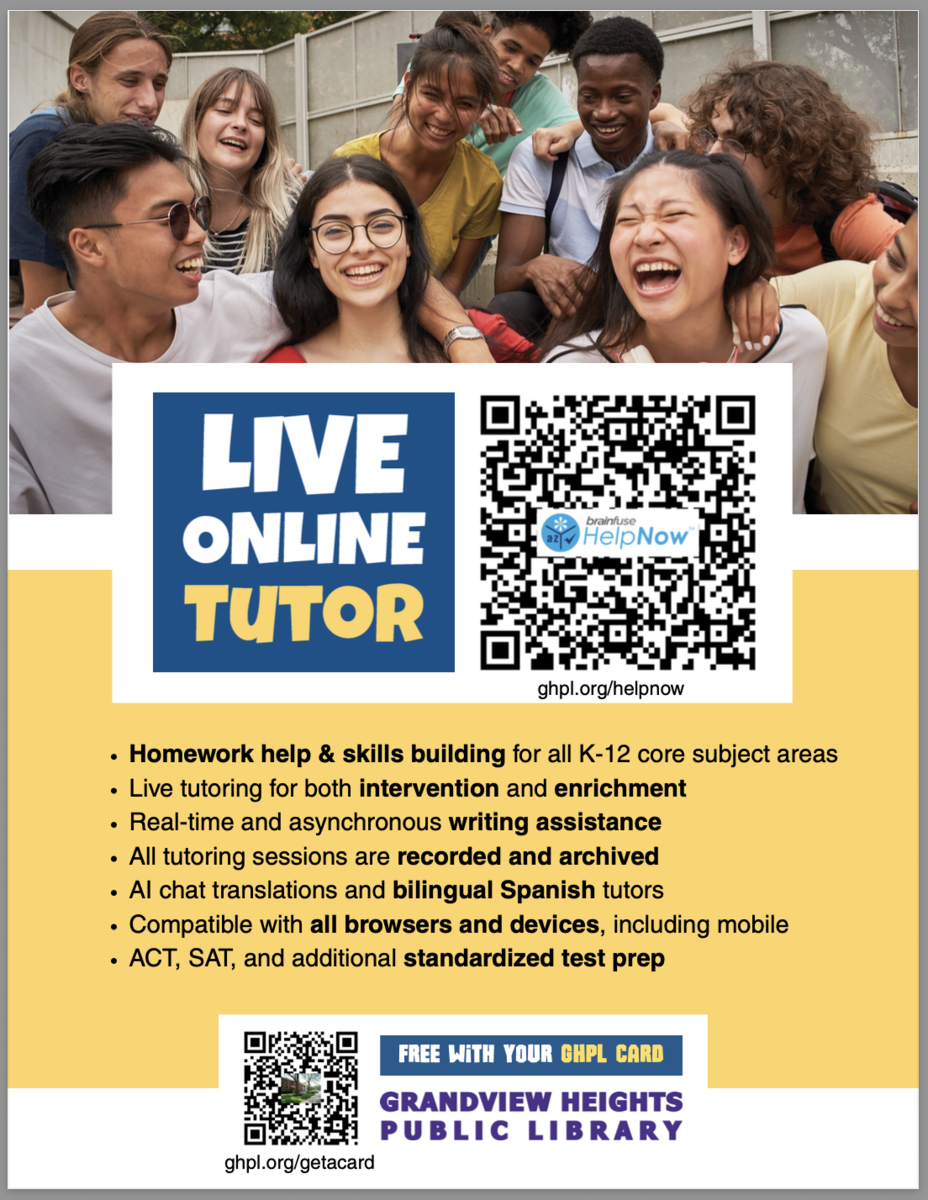 Flyer with homework help information