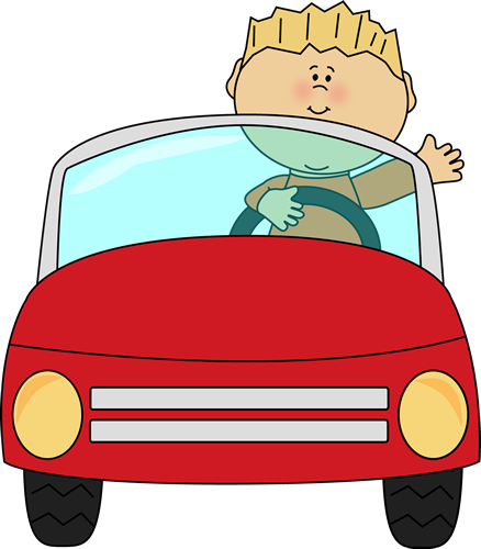 boy in car