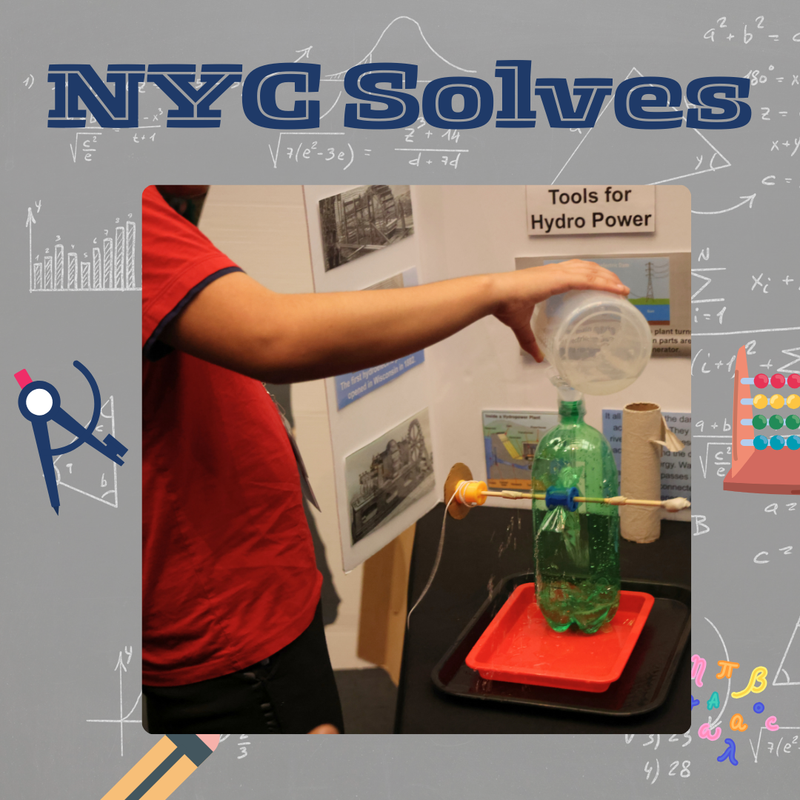 student pouring liquid