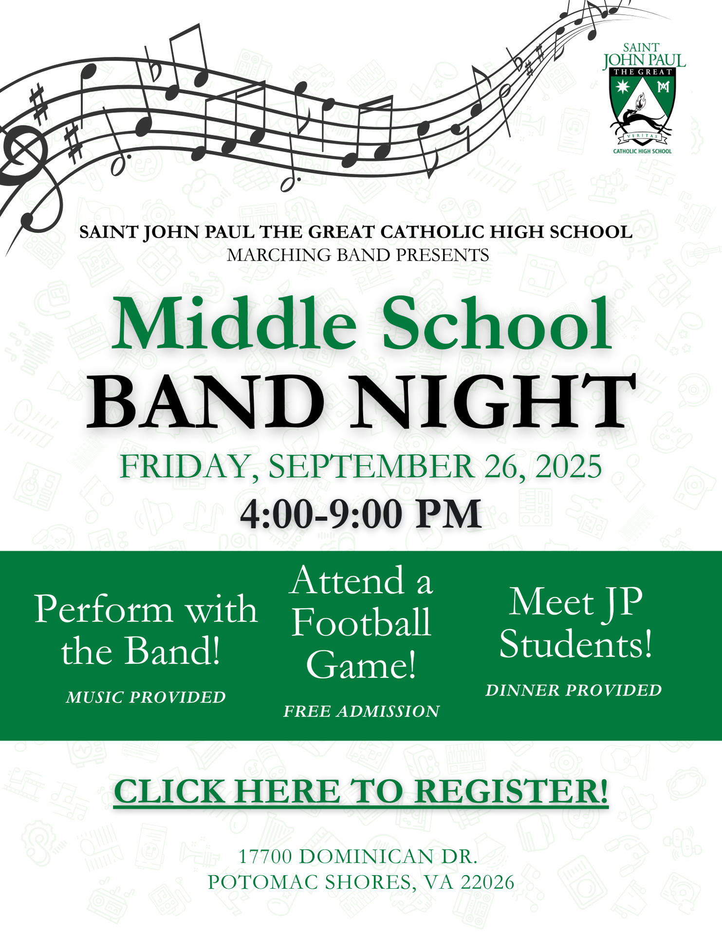 middle school band night