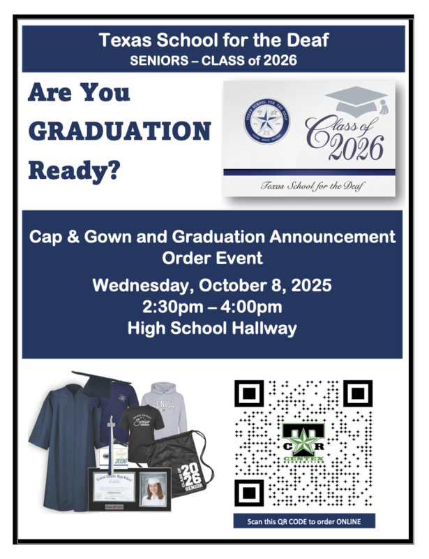 🎓 Seniors & Families — Save the Date: Cap & Gown Ordering on Campus!