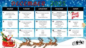 December Lunch Menu