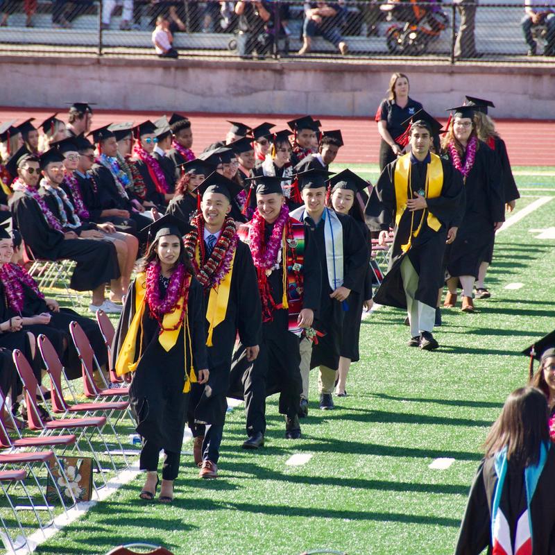 Graduating Westmont High School students