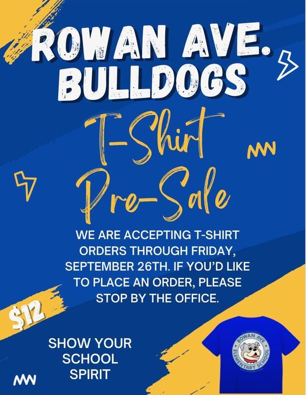 Tshirt presale flyer in English