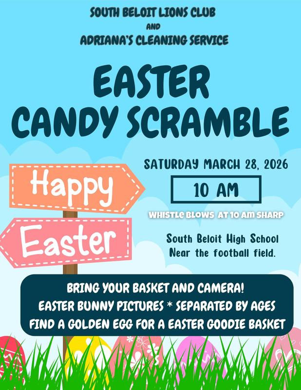 South Beloit Lions Club & Adriana's Cleaning Service: Easter Candy Scramble , Saturday, March 28 at 10:30 Featured Photo