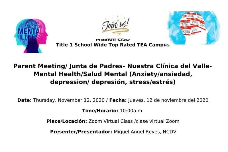 Mental Health Meeting / Junta de Salud Mental Featured Photo