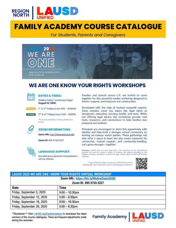 Region North Family Academy Flyer Page 3