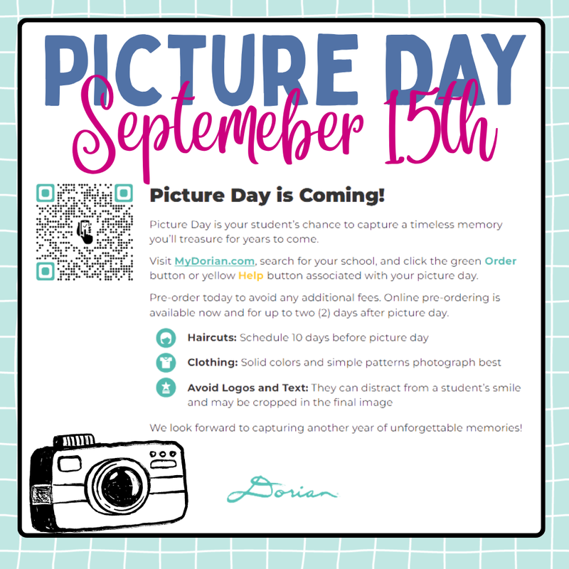 Picture Day Tuesday 09/15