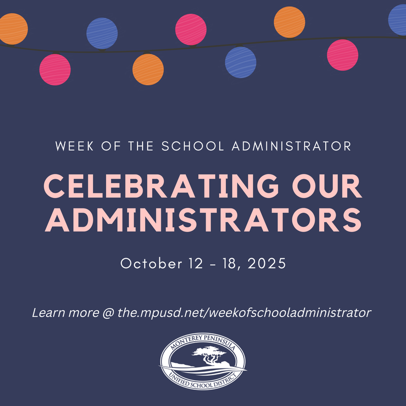Celebrating our administrators; week of the school administrator