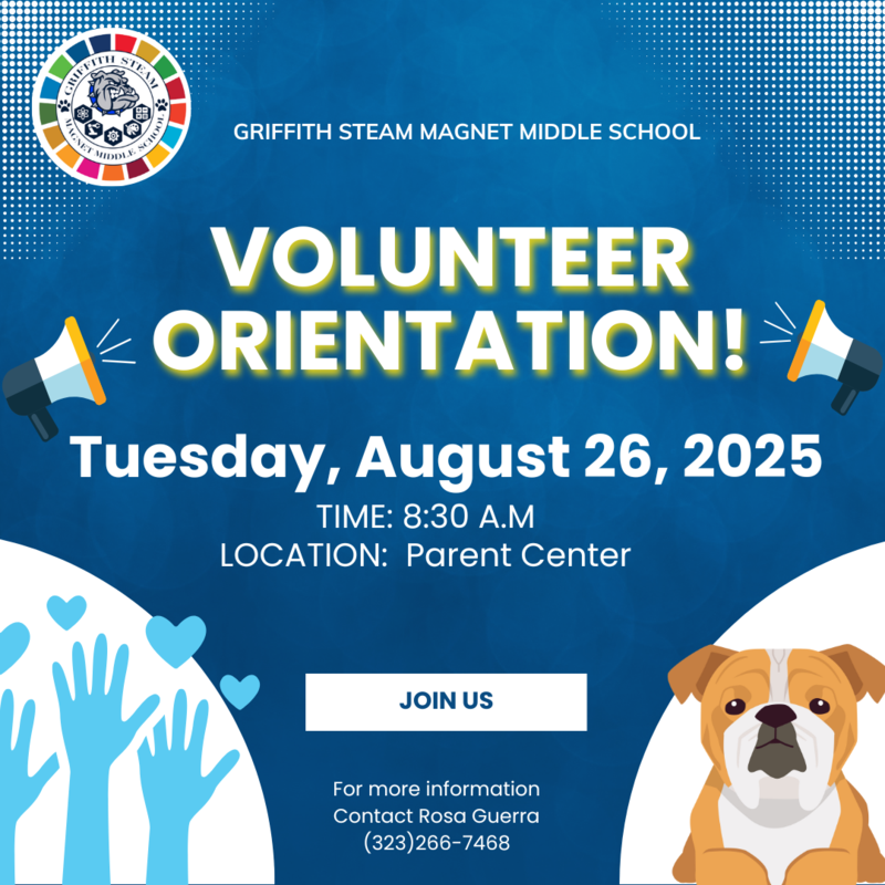 Volunteer Orientation 8/26