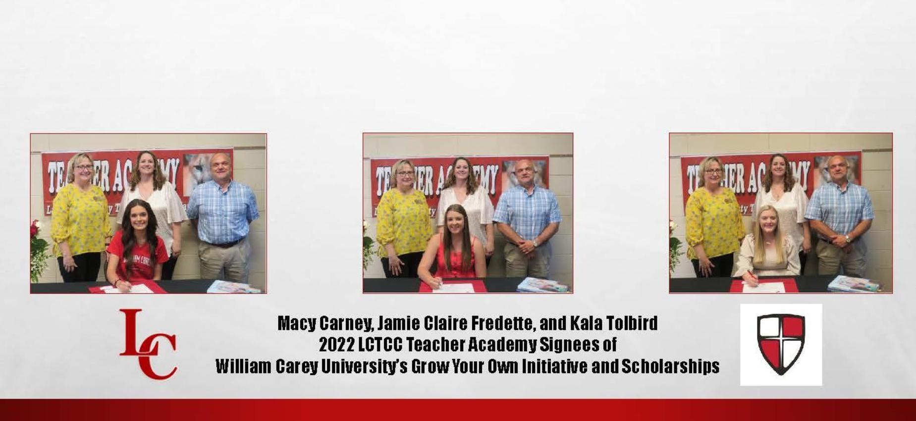 Teacher Academy WCU Signees