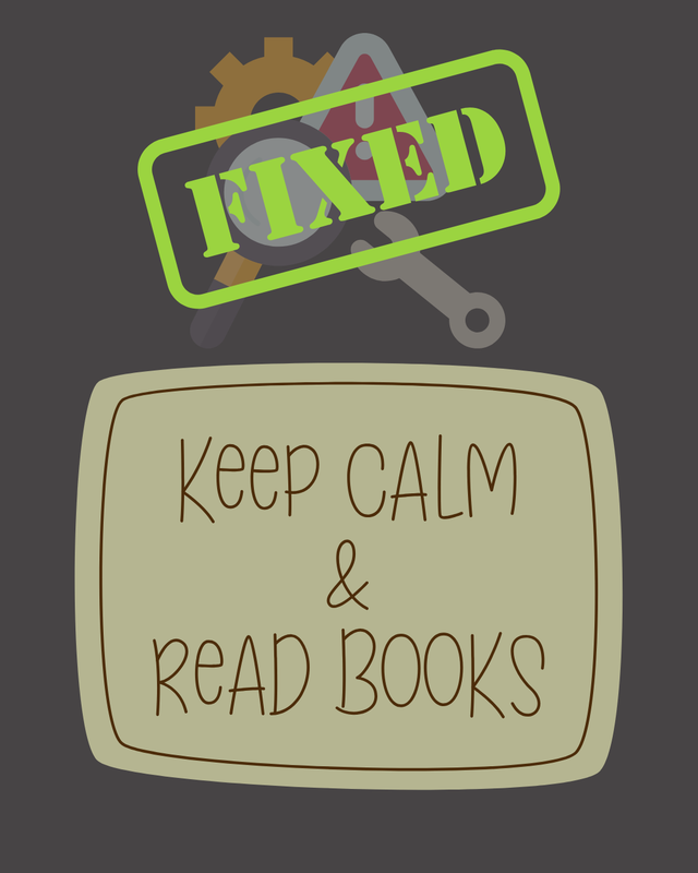 Fixed over repair tools - Keep Calm & Read Books image