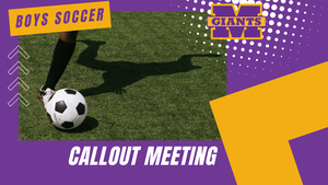 promo graphic - boys soccer callout meeting