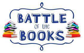 colorful flyer with the word Battle of the books