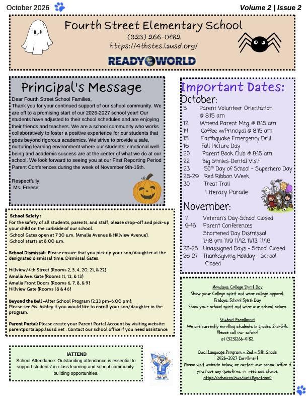 October 2026 Newsletter