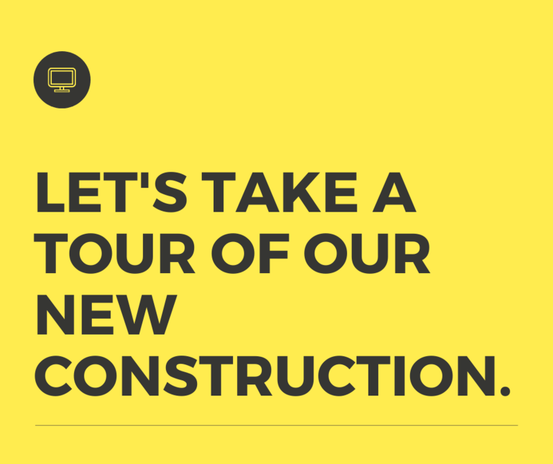 Let's take a tour of the new construction