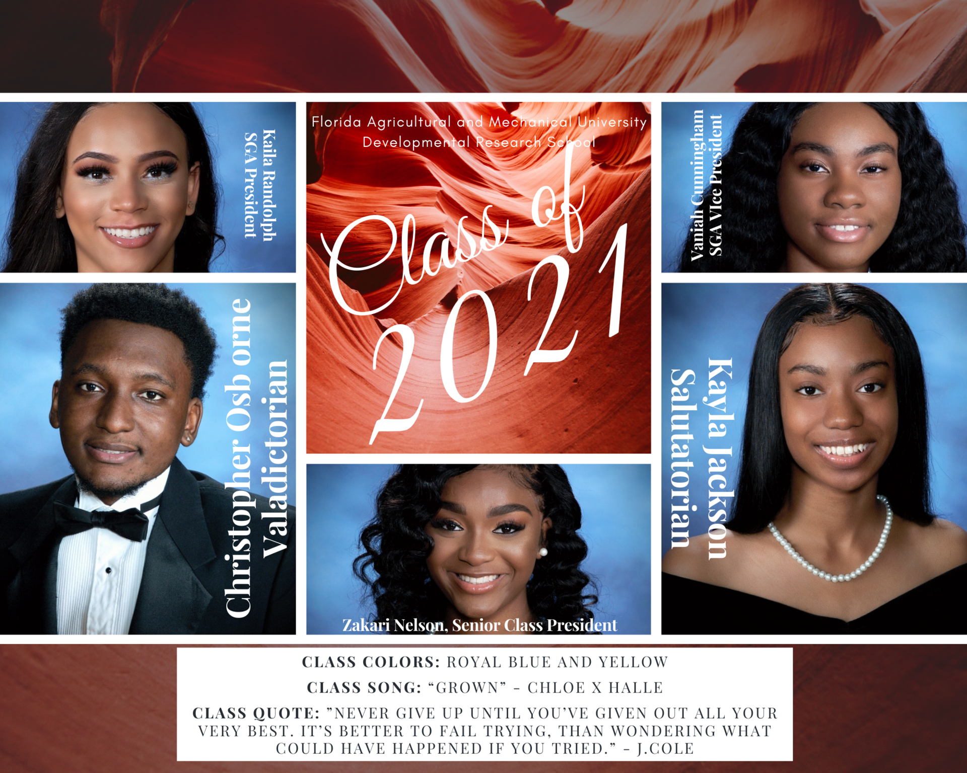 Senior class officers flyer