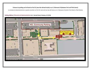 Health Career Ladder (HCL) Saturday Academy, March 28, 2026  - parking map