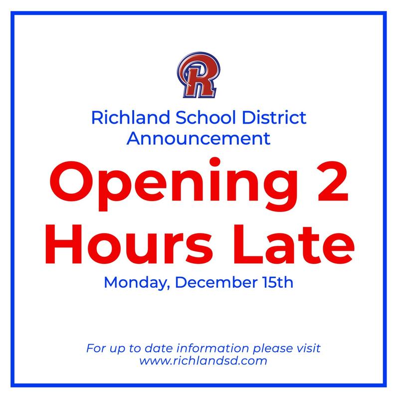 RSD ALERT: Opening 2 Hours Late - Monday, December 15, 2025