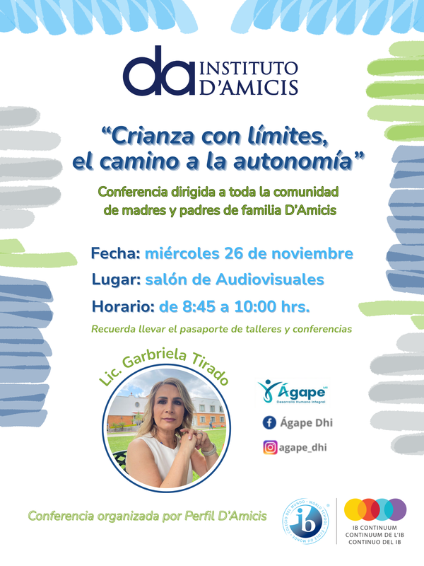Charla para Padres de Familia: Crianza con límites, el camino a la autonomía