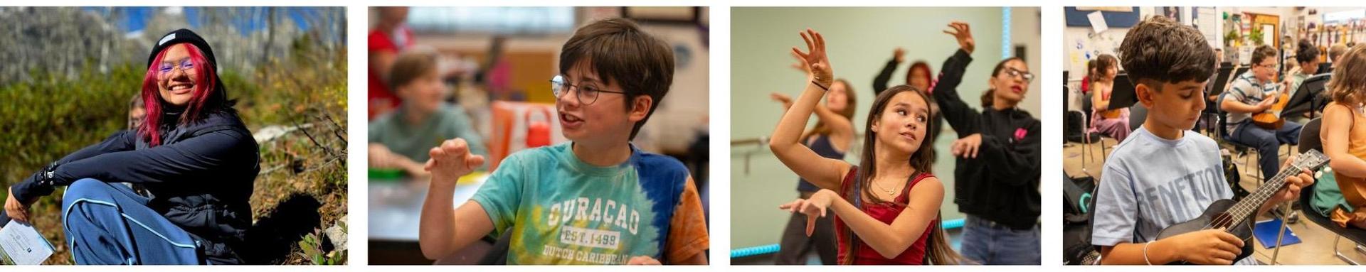 Pictures of four slarts students