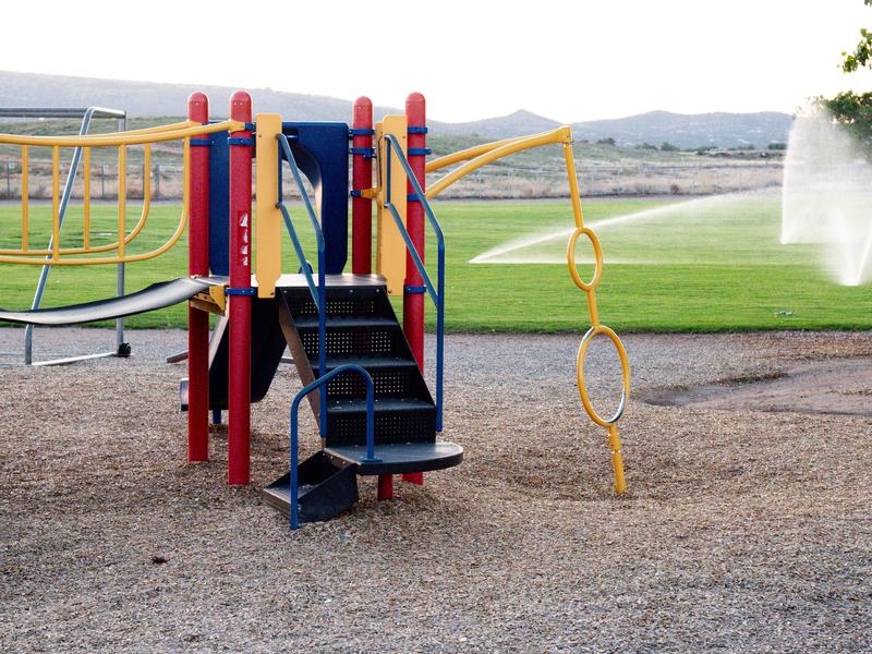 Playground equipment at del rio elementary