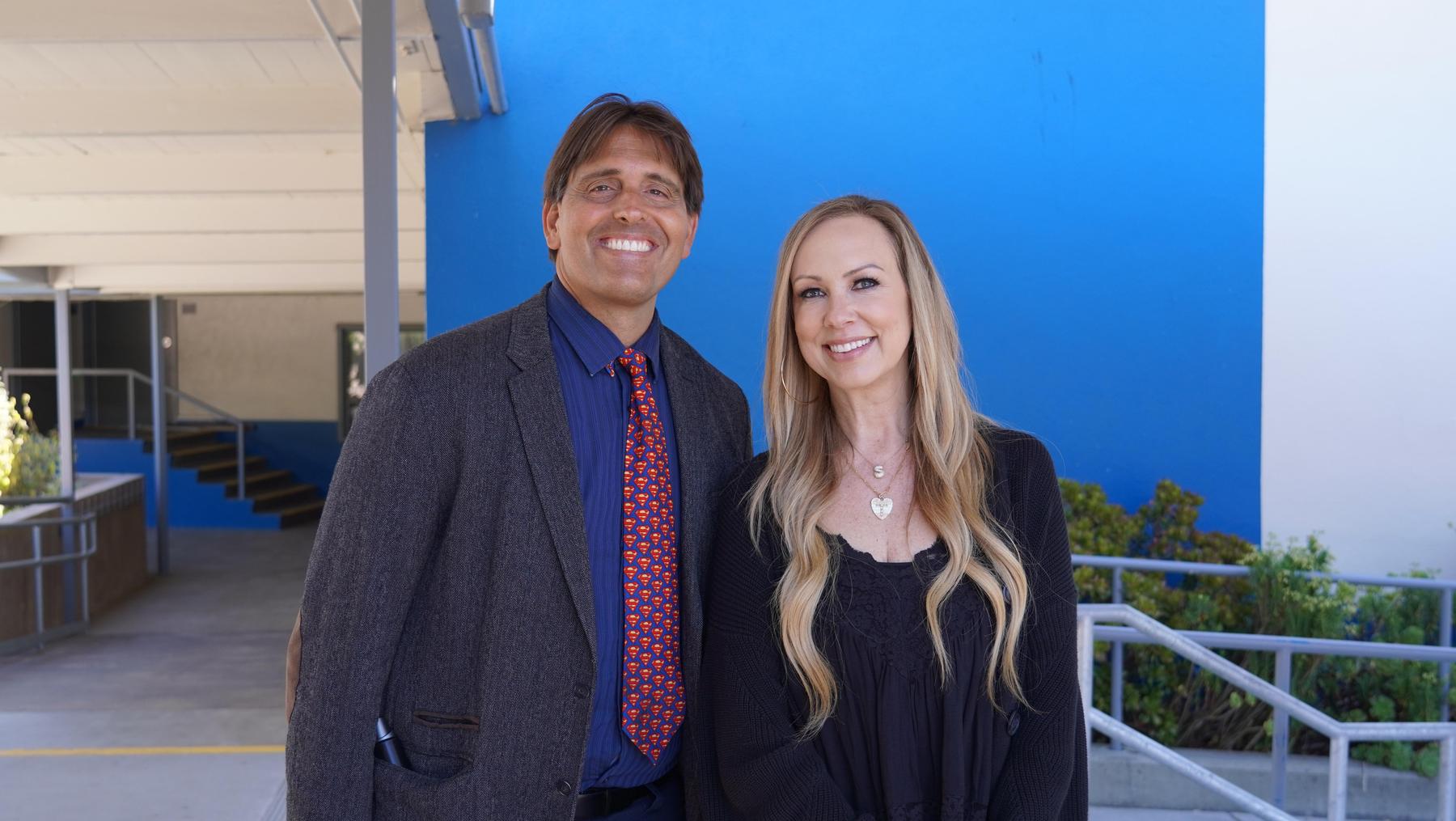 Monte Vista TK-8 Principal Joe Ashby and Assistant Principal Tierney Wessel