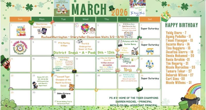 March 2026 Calendar Featured Photo