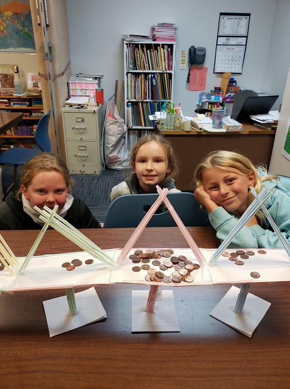 Third grade TAG students learning about the engineering design Featured Photo