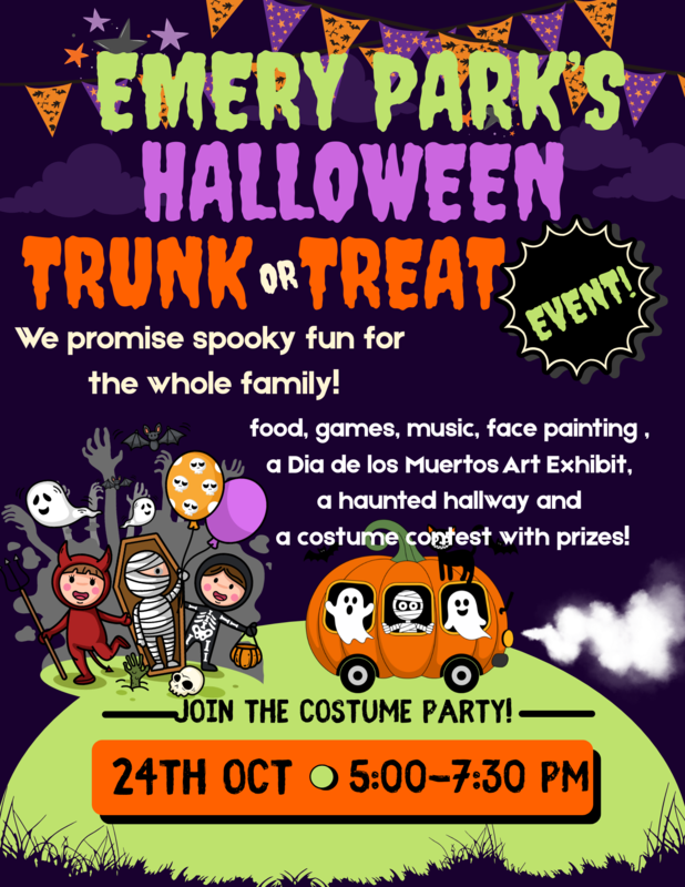 Emery Park's Annual Trunk or Treat Halloween Event!