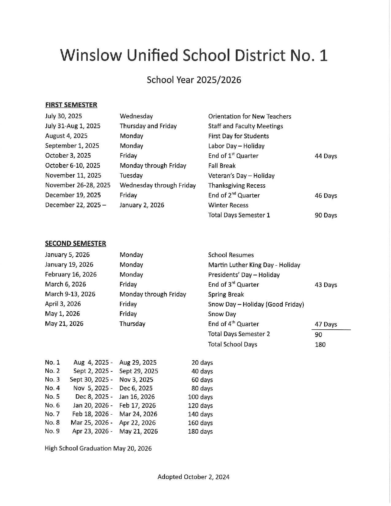 The Next Governing Board Meeting Is January 15 2025 Winslow Unified The Next Governing Board Meeting Is January 15 2025 Winslow Unified