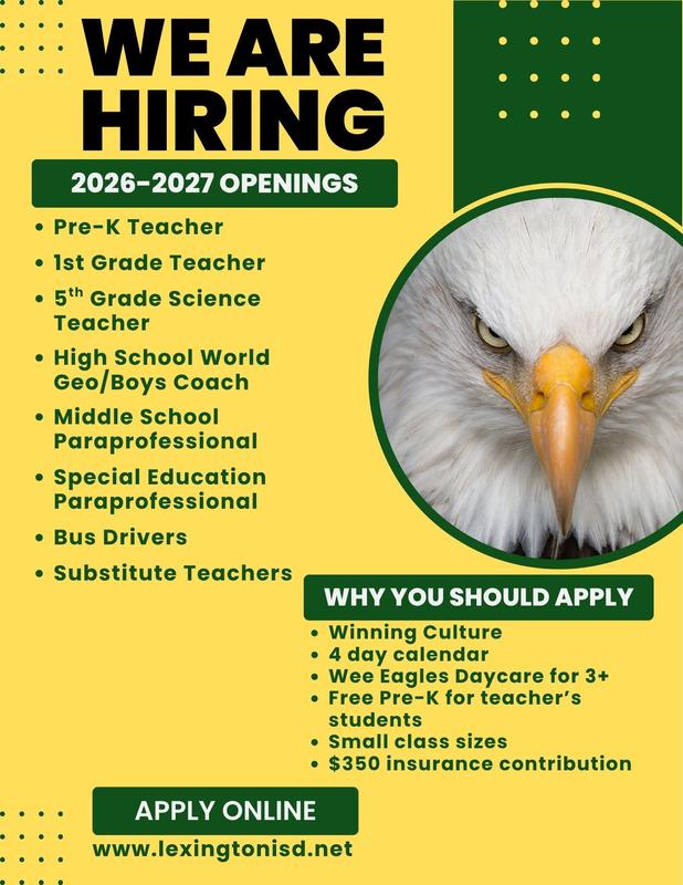 LISD Now Hiring Splash