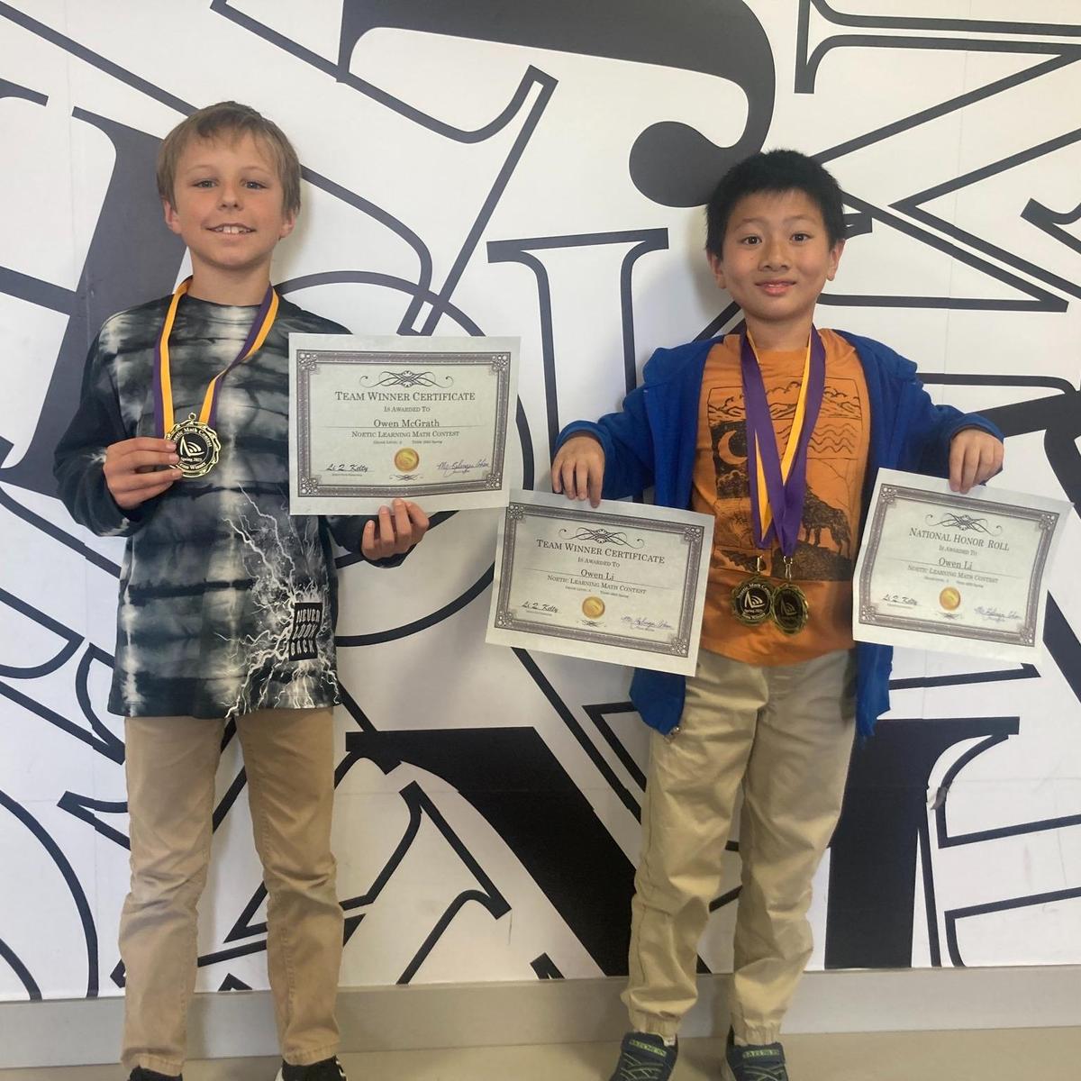 Noetic Math Winners