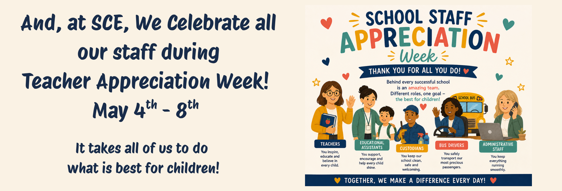 appreciation of staff