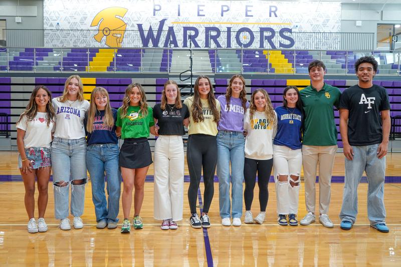 Pieper High School athletes for signing day Nov. 12