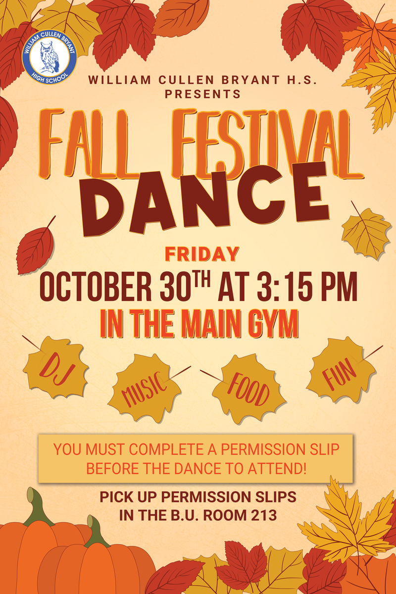 Fall Festival Dance 10/30/2026