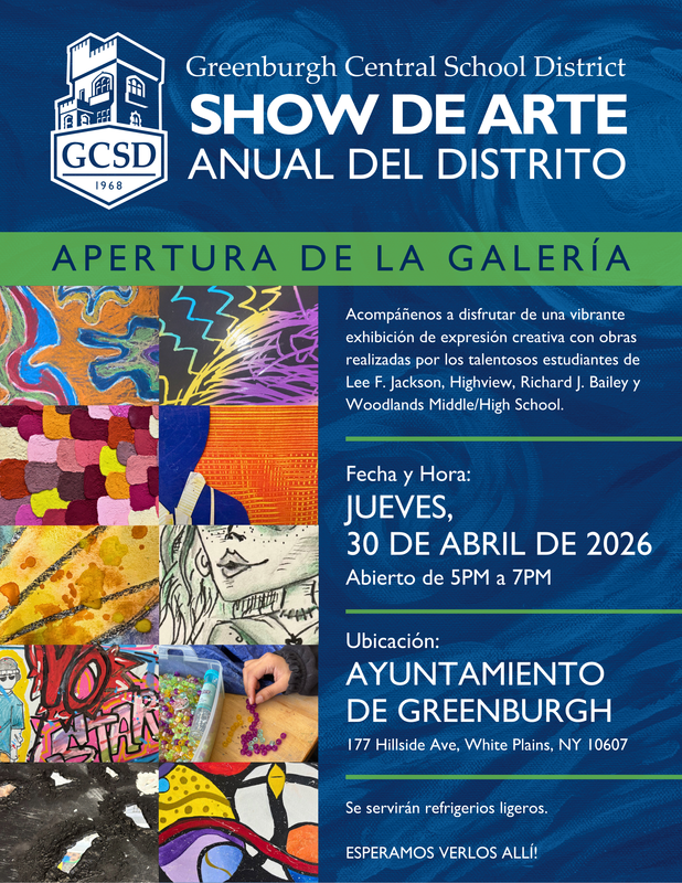 2026 GCSD ART SHOW Flyer Spanish