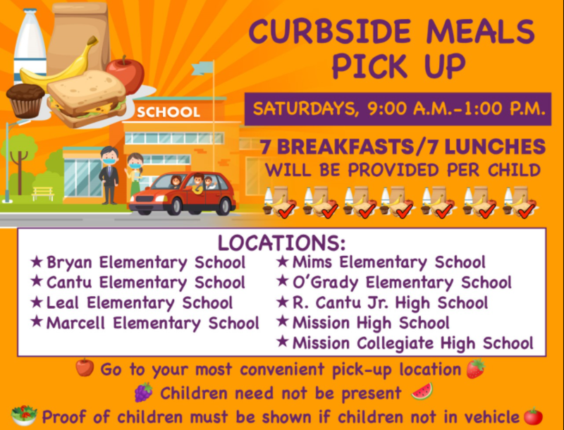 Curbside Meal Pickup Locations Updated