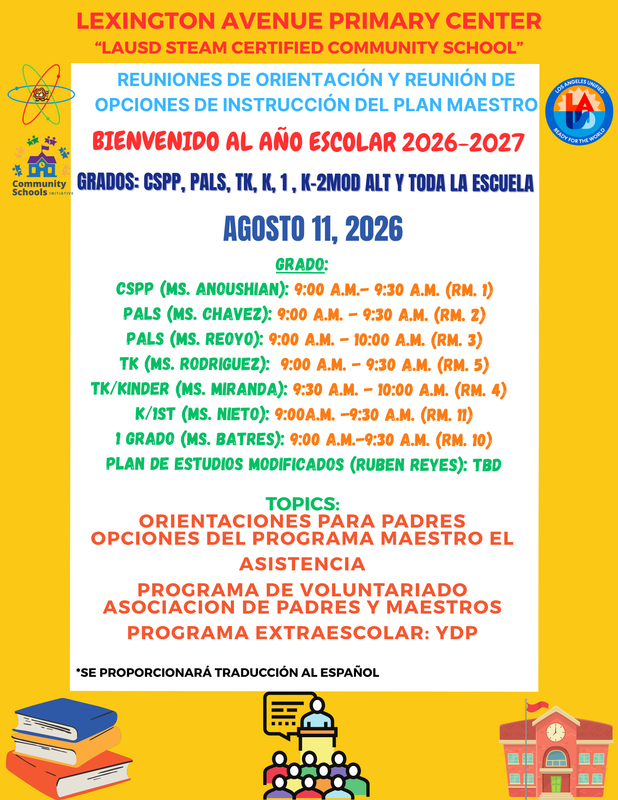 Spanish Orientation Times