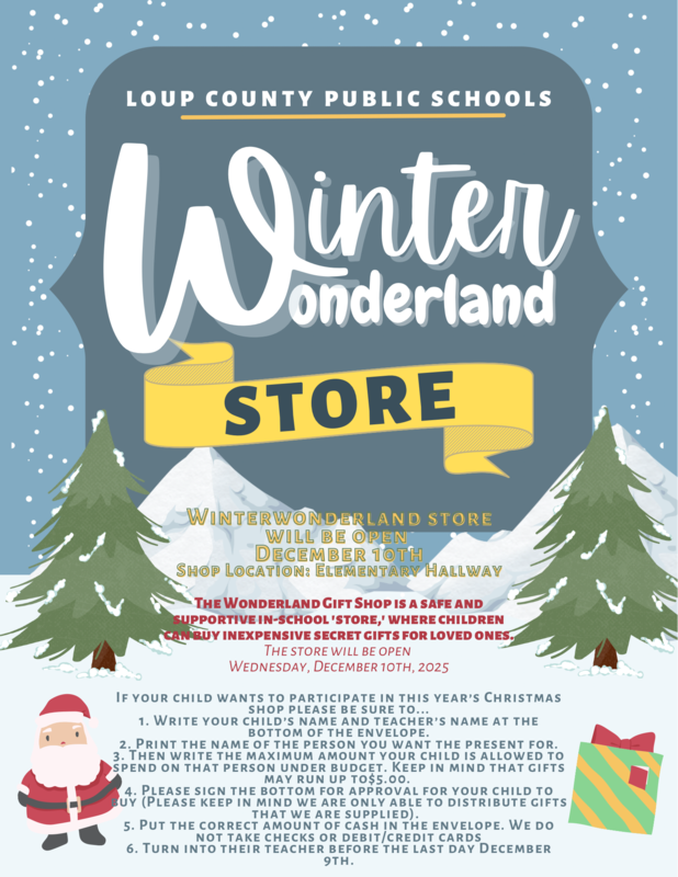 LCPS Winter Wonderland Store