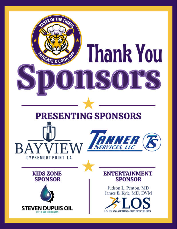 Taste of the Tigers: Tailgate & Cook-Off Sponsors Featured Photo
