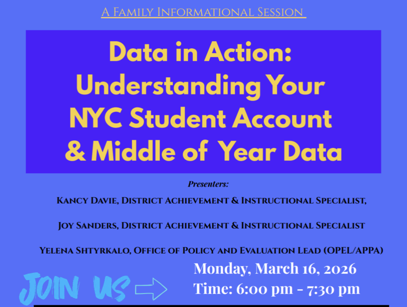 Student Data and NYC Schools Account