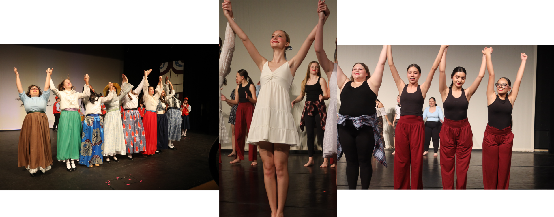 Students taking a bow