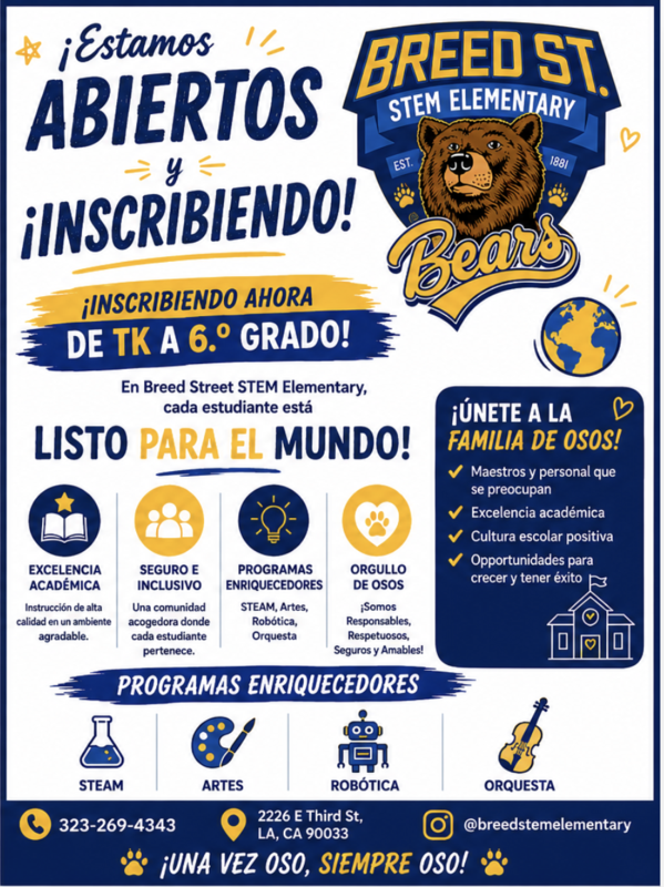 Estamos abiertos y inscribiendo!