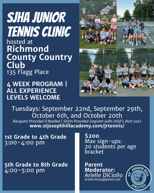 Junior Tennis Clinic Grades 1-8 Featured Photo