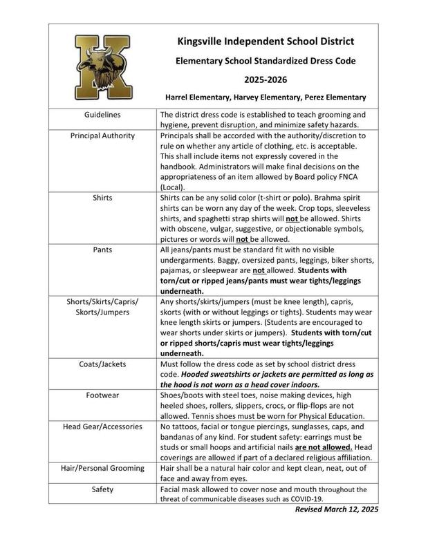 Student Dress Code