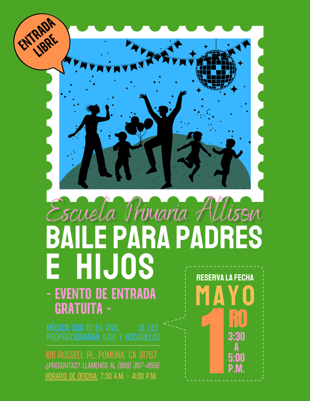 Allison ES Parent Child Dance - Spanish text