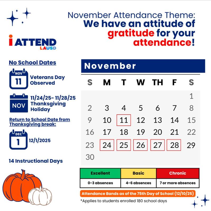 November School Calendar