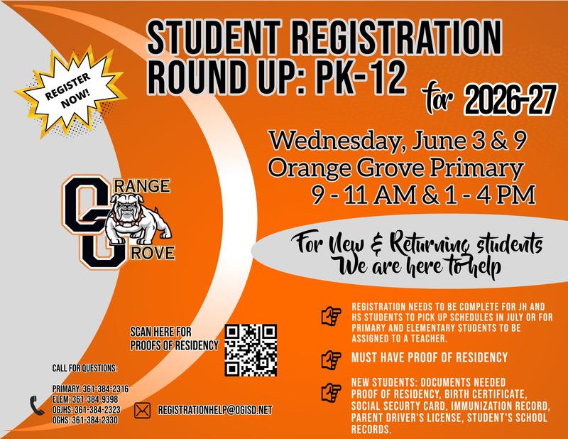 PK - 12 Grade ROUNDUP! New and Returning Students Featured Photo