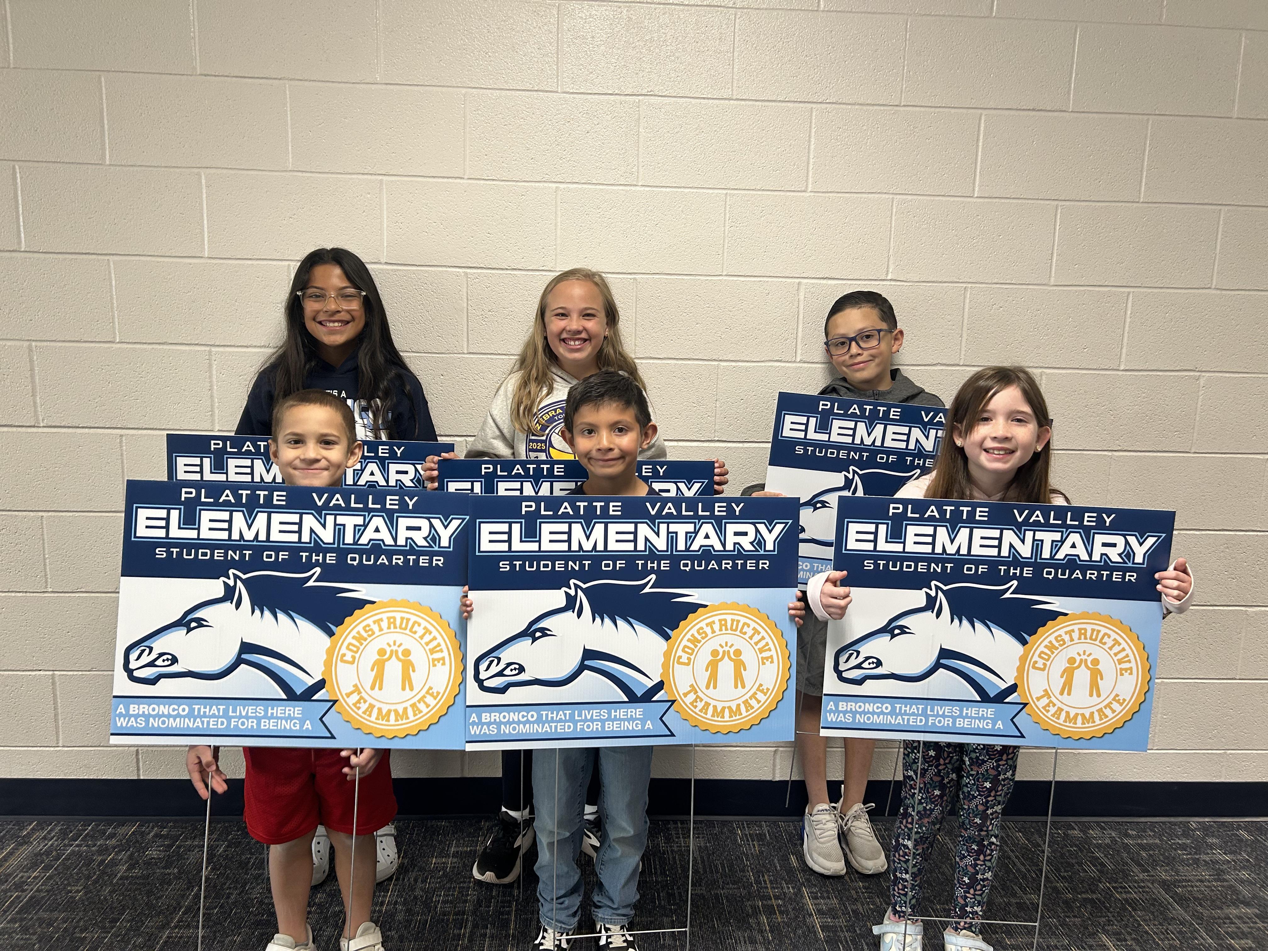 PVES Students of the Quarter